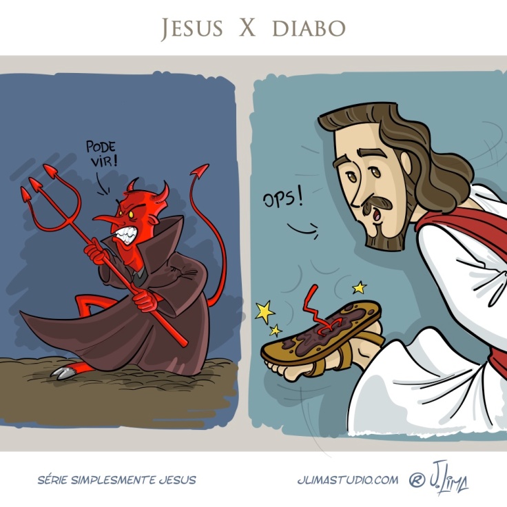Simplesmente Jesus 03 diabo charge cartoon jlima